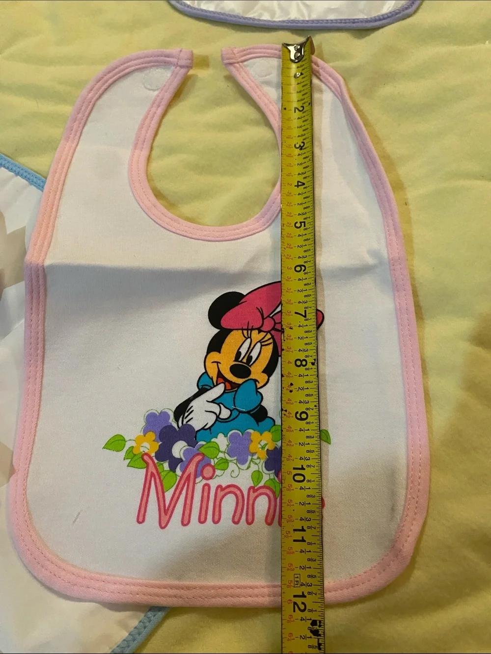 Vintage Disney Baby Bibs Set with Pooh, Minnie & Mickey - White & Pastels NWOT